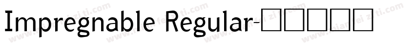Impregnable Regular字体转换